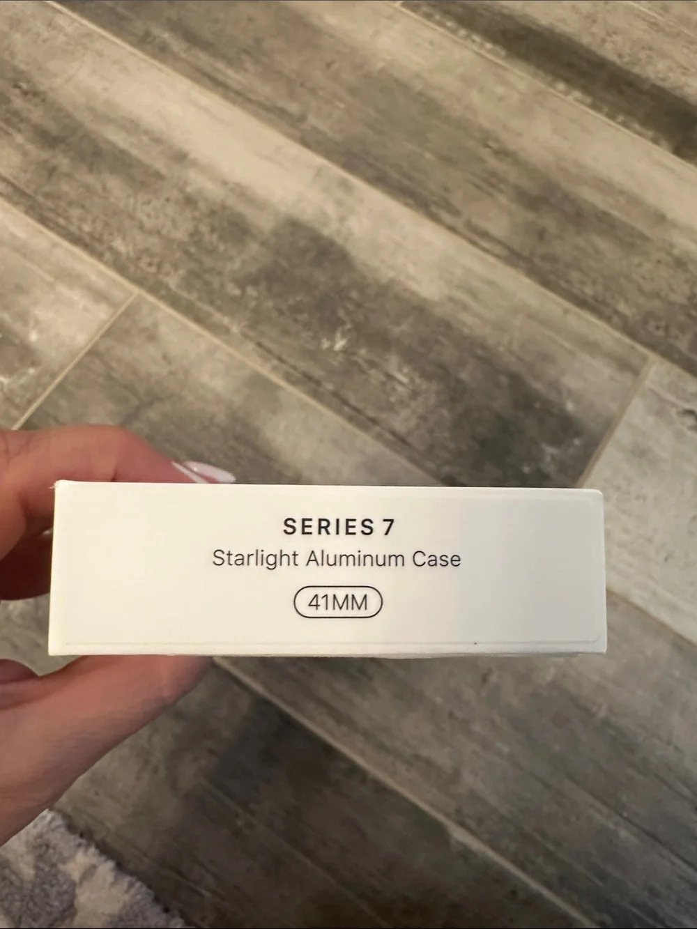 Apple Watch in Light Gray Silicone with Black Display